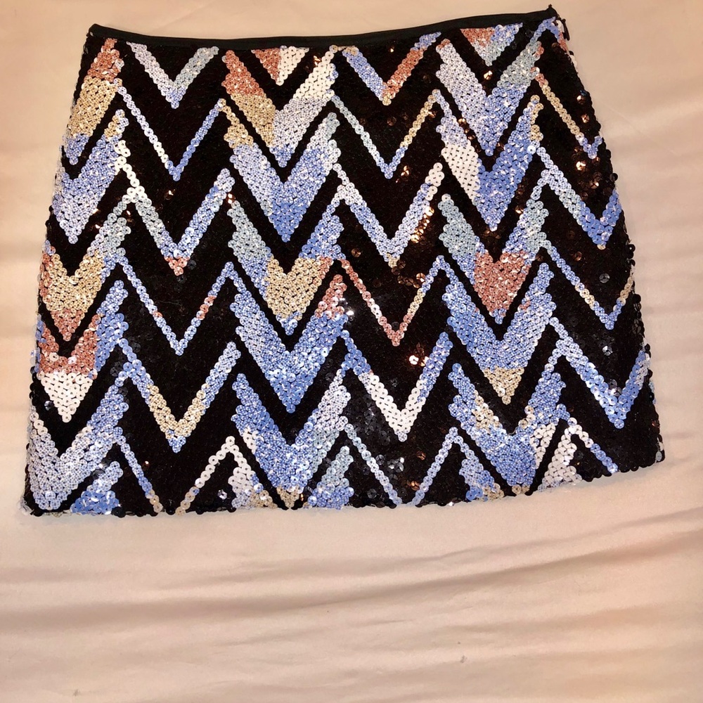 Sequin mini skirt